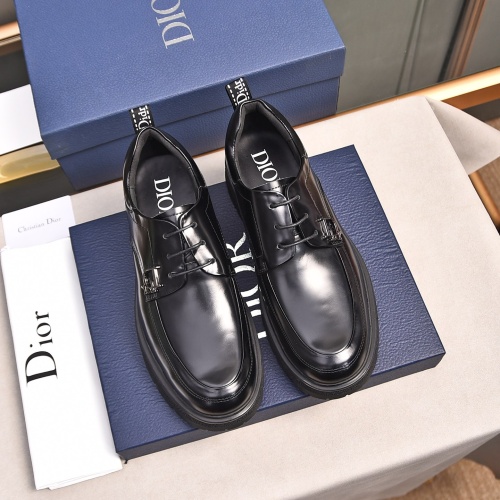 Replica Christian Dior Leather Shoes For Men #1236907 $92.00 USD for Wholesale