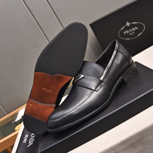 Replica Prada Leather Shoes For Men #1236910 $98.00 USD for Wholesale