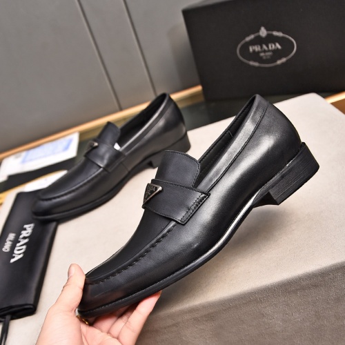 Replica Prada Leather Shoes For Men #1236911 $98.00 USD for Wholesale