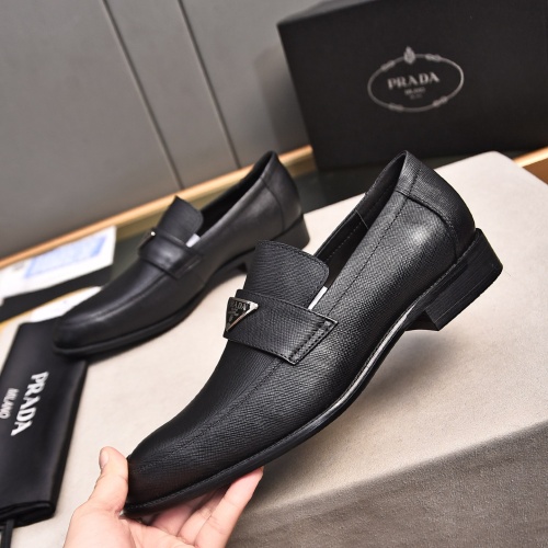 Replica Prada Leather Shoes For Men #1236912 $98.00 USD for Wholesale