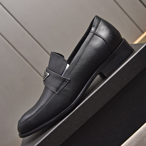 Replica Prada Leather Shoes For Men #1236912 $98.00 USD for Wholesale