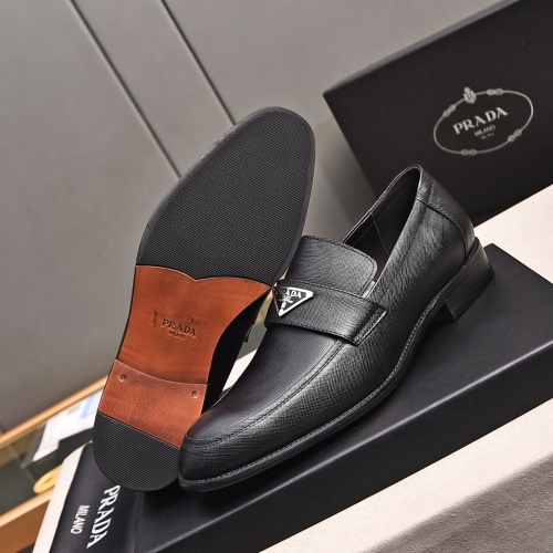 Replica Prada Leather Shoes For Men #1236912 $98.00 USD for Wholesale