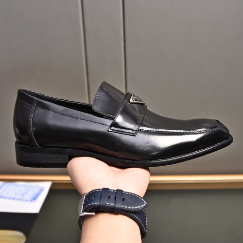 Replica Prada Leather Shoes For Men #1236913 $98.00 USD for Wholesale