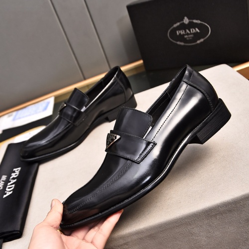 Replica Prada Leather Shoes For Men #1236913 $98.00 USD for Wholesale