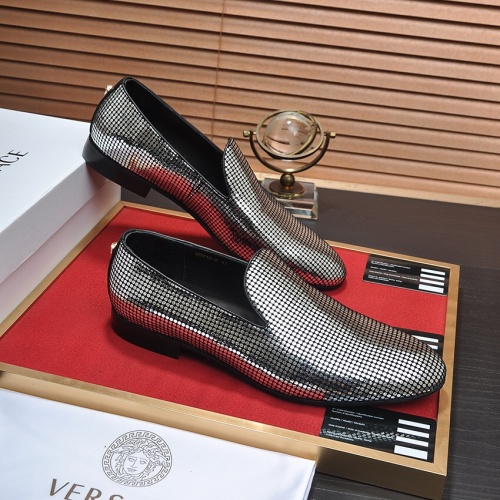 Replica Versace Leather Shoes For Men #1236922 $85.00 USD for Wholesale