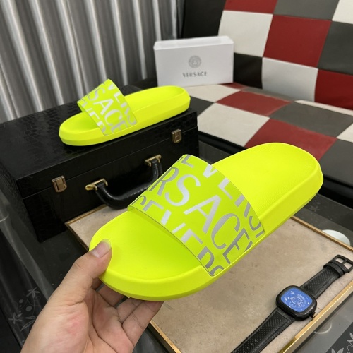 Replica Versace Slippers For Men #1237166 $45.00 USD for Wholesale