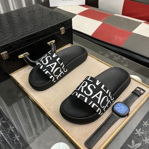 Wholesale Versace Slippers For Men #1237174 $45.00 USD, Wholesale Quality Replica Versace Slippers