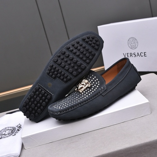 Replica Versace Leather Shoes For Men #1237192 $76.00 USD for Wholesale