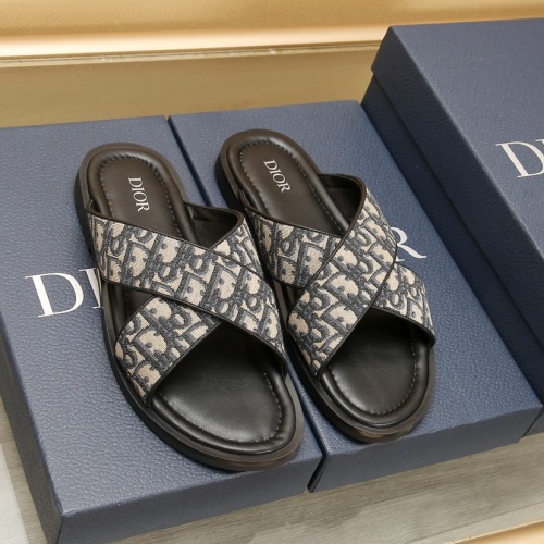 Wholesale Christian Dior Slippers For Men #1237211 $72.00 USD, Wholesale Quality Replica Christian Dior Slippers