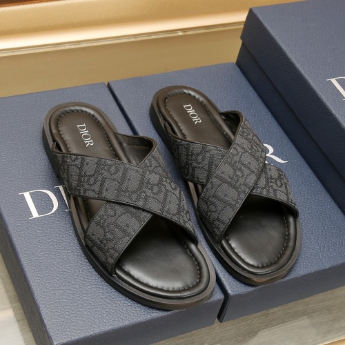 Wholesale Christian Dior Slippers For Men #1237212 $72.00 USD, Wholesale Quality Replica Christian Dior Slippers