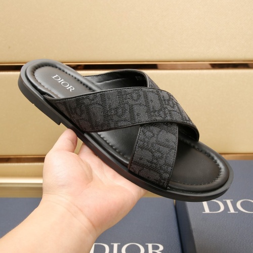 Replica Christian Dior Slippers For Men #1237212 $72.00 USD for Wholesale