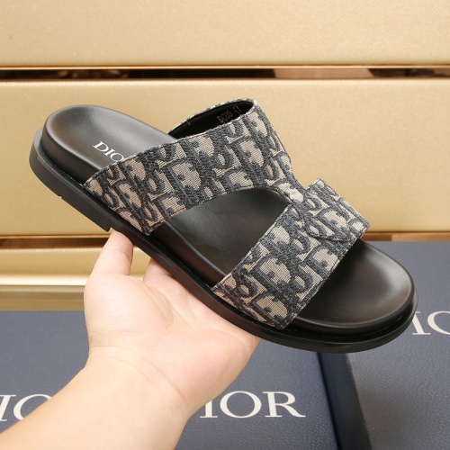 Replica Christian Dior Slippers For Men #1237213 $72.00 USD for Wholesale