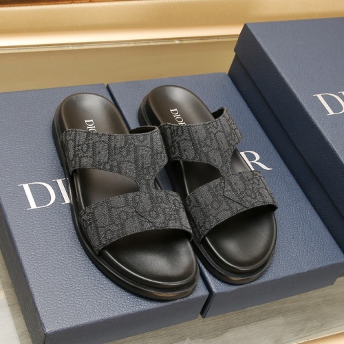 Wholesale Christian Dior Slippers For Men #1237214 $72.00 USD, Wholesale Quality Replica Christian Dior Slippers