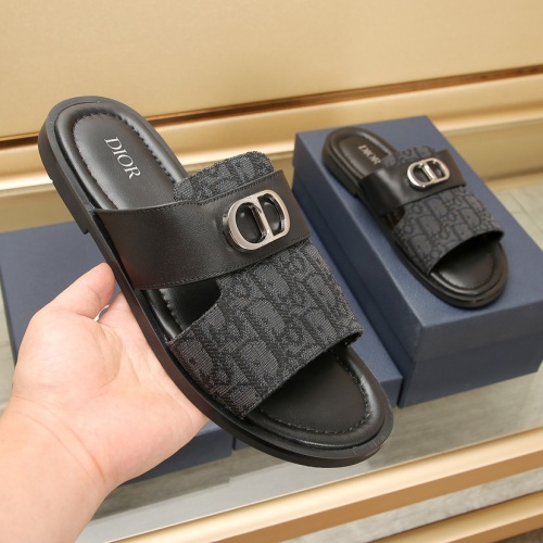 Replica Christian Dior Slippers For Men #1237216 $72.00 USD for Wholesale