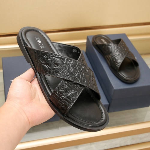 Replica Christian Dior Slippers For Men #1237217 $72.00 USD for Wholesale