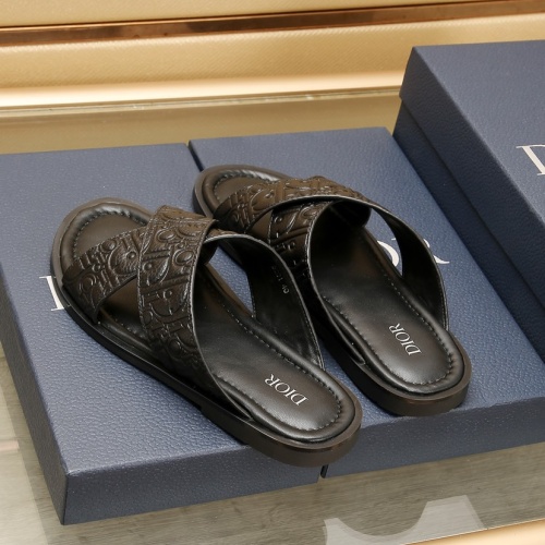 Replica Christian Dior Slippers For Men #1237217 $72.00 USD for Wholesale