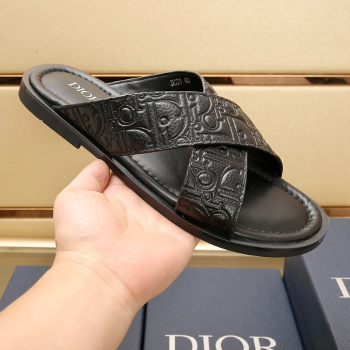 Replica Christian Dior Slippers For Men #1237217 $72.00 USD for Wholesale