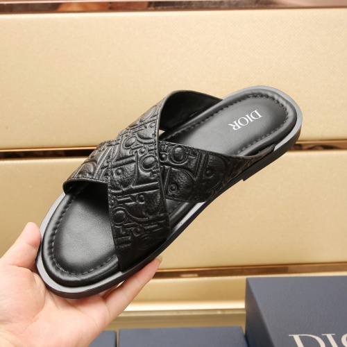 Replica Christian Dior Slippers For Men #1237217 $72.00 USD for Wholesale