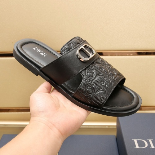 Replica Christian Dior Slippers For Men #1237218 $72.00 USD for Wholesale