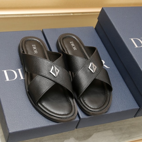 Wholesale Christian Dior Slippers For Men #1237219 $72.00 USD, Wholesale Quality Replica Christian Dior Slippers