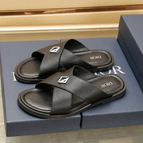 Replica Christian Dior Slippers For Men #1237219 $72.00 USD for Wholesale