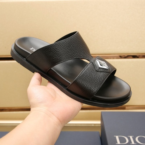 Replica Christian Dior Slippers For Men #1237220 $72.00 USD for Wholesale