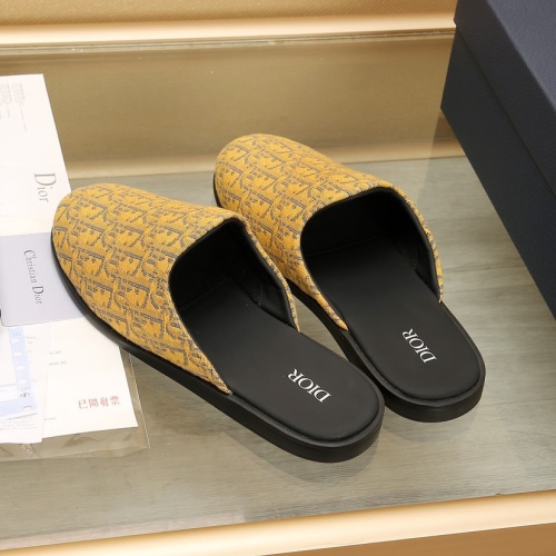 Replica Christian Dior Slippers For Men #1237221 $76.00 USD for Wholesale