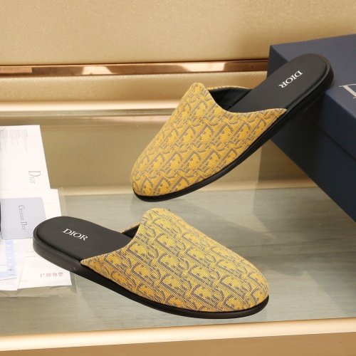 Replica Christian Dior Slippers For Men #1237221 $76.00 USD for Wholesale