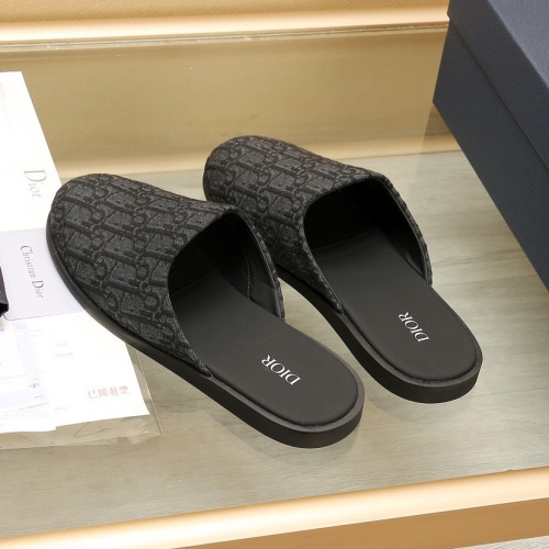 Replica Christian Dior Slippers For Men #1237223 $76.00 USD for Wholesale