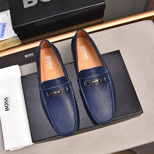 Wholesale Boss Leather Shoes For Men #1237230 $76.00 USD, Wholesale Quality Replica Boss Leather Shoes