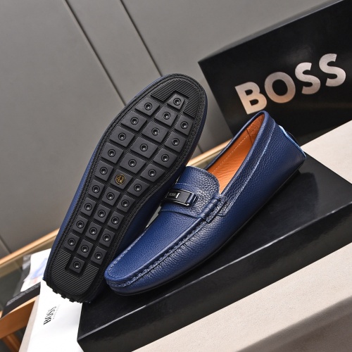 Replica Boss Leather Shoes For Men #1237230 $76.00 USD for Wholesale