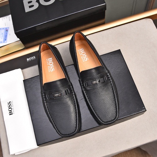 Wholesale Boss Leather Shoes For Men #1237231 $76.00 USD, Wholesale Quality Replica Boss Leather Shoes