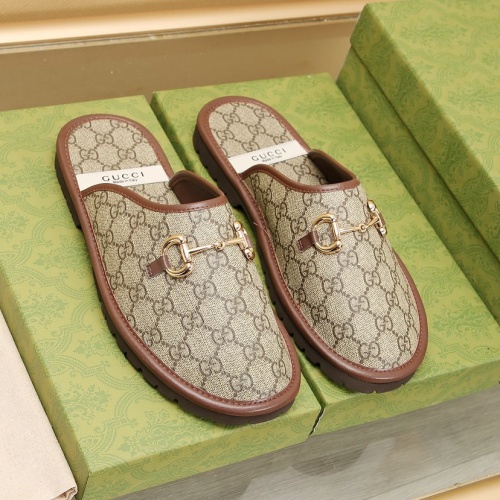 Wholesale Gucci Slippers For Men #1237238 $76.00 USD, Wholesale Quality Replica Gucci Slippers