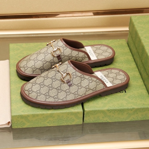 Replica Gucci Slippers For Men #1237238 $76.00 USD for Wholesale