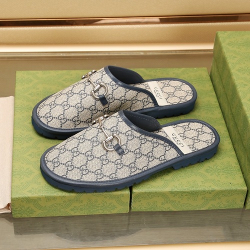 Replica Gucci Slippers For Men #1237239 $76.00 USD for Wholesale