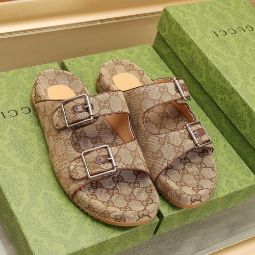 Wholesale Gucci Slippers For Men #1237242 $72.00 USD, Wholesale Quality Replica Gucci Slippers