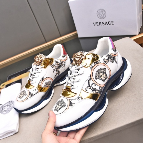 Wholesale Versace Casual Shoes For Men #1237268 $82.00 USD, Wholesale Quality Replica Versace Casual Shoes