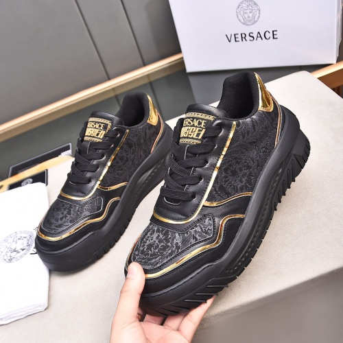 Wholesale Versace Casual Shoes For Men #1237290 $92.00 USD, Wholesale Quality Replica Versace Casual Shoes