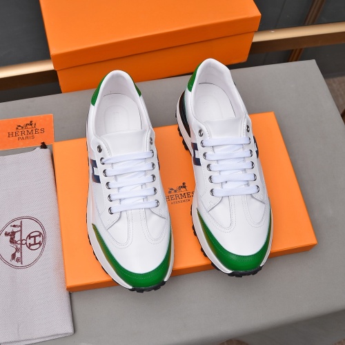 Replica Hermes Casual Shoes For Men #1237294 $80.00 USD for Wholesale