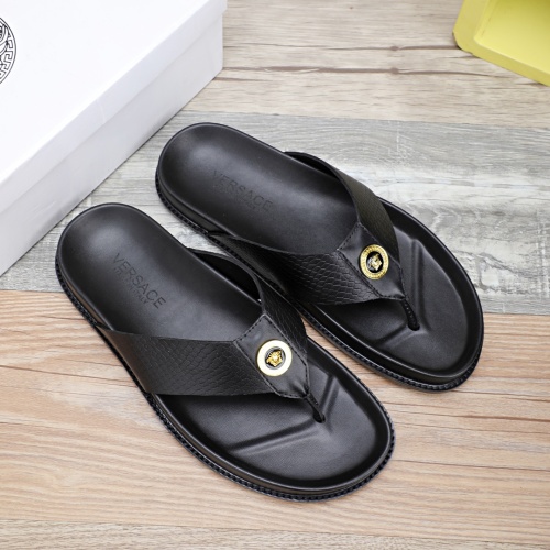 Replica Versace Slippers For Men #1237304 $56.00 USD for Wholesale