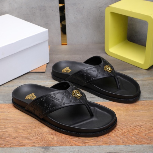 Wholesale Versace Slippers For Men #1237306 $56.00 USD, Wholesale Quality Replica Versace Slippers