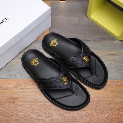 Replica Versace Slippers For Men #1237306 $56.00 USD for Wholesale