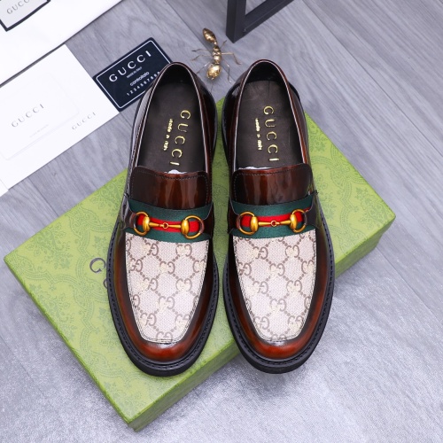 Replica Gucci Oxfords Shoes For Men #1237317 $96.00 USD for Wholesale