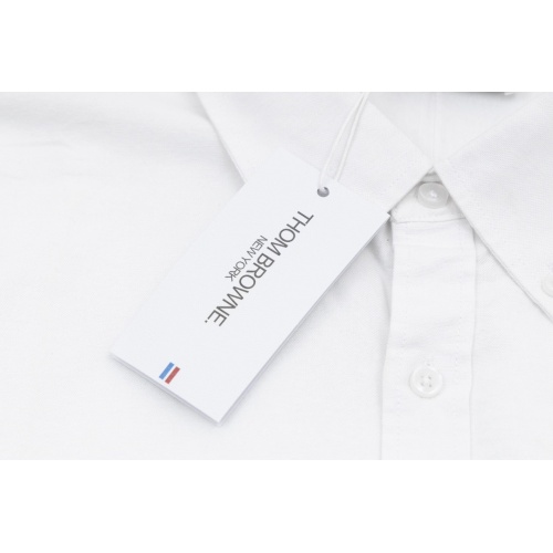 Replica Thom Browne TB Shirts Long Sleeved For Unisex #1237323 $56.00 USD for Wholesale