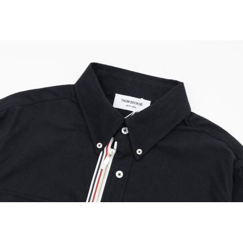 Replica Thom Browne TB Shirts Long Sleeved For Unisex #1237326 $64.00 USD for Wholesale