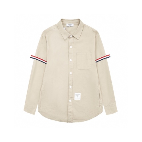 Wholesale Thom Browne TB Shirts Long Sleeved For Unisex #1237328 $64.00 USD, Wholesale Quality Replica Thom Browne TB Shirts