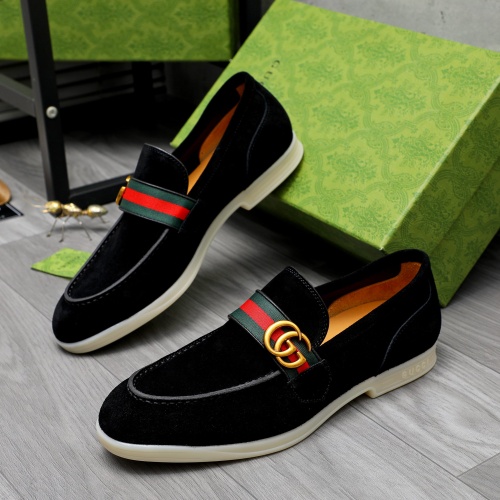 Wholesale Gucci Oxfords Shoes For Men #1237352 $115.00 USD, Wholesale Quality Replica Gucci Oxfords Shoes