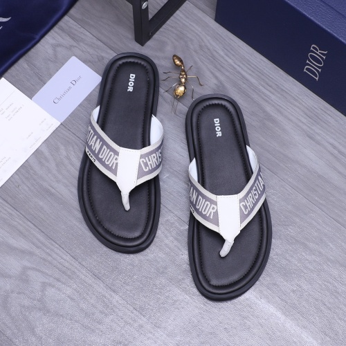 Wholesale Christian Dior Slippers For Men #1237401 $42.00 USD, Wholesale Quality Replica Christian Dior Slippers