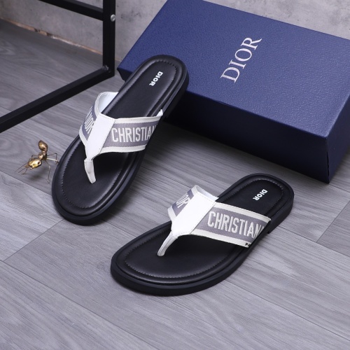 Replica Christian Dior Slippers For Men #1237401 $42.00 USD for Wholesale