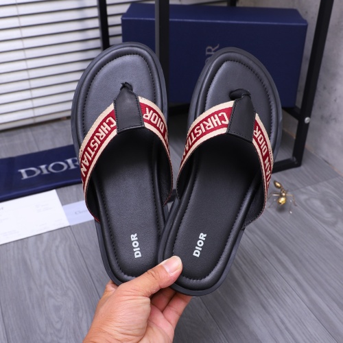 Replica Christian Dior Slippers For Men #1237402 $42.00 USD for Wholesale